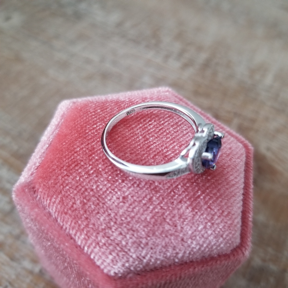 Tanzanite Sweetheart Sterling Ring - Picture 5 of 5